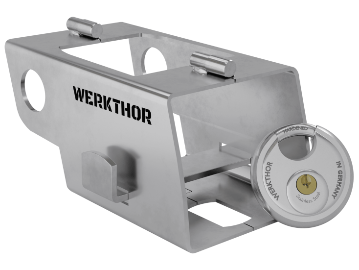 Werkthor RVS koppelingsslot met discusslot