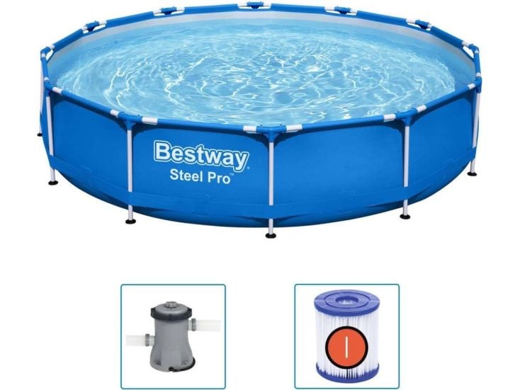 Bestway Steel Pro Zwembad - Ø 366 x 76 cm met filterpomp