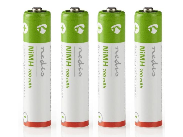 Nedis oplaadbare AAA NiMH-Batterijen - Set van 4