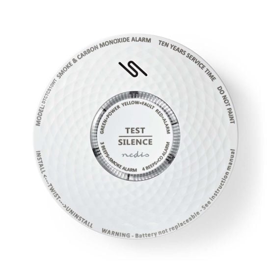 Nedis DTCTCS10WT Rook- en koolmonoxidemelder