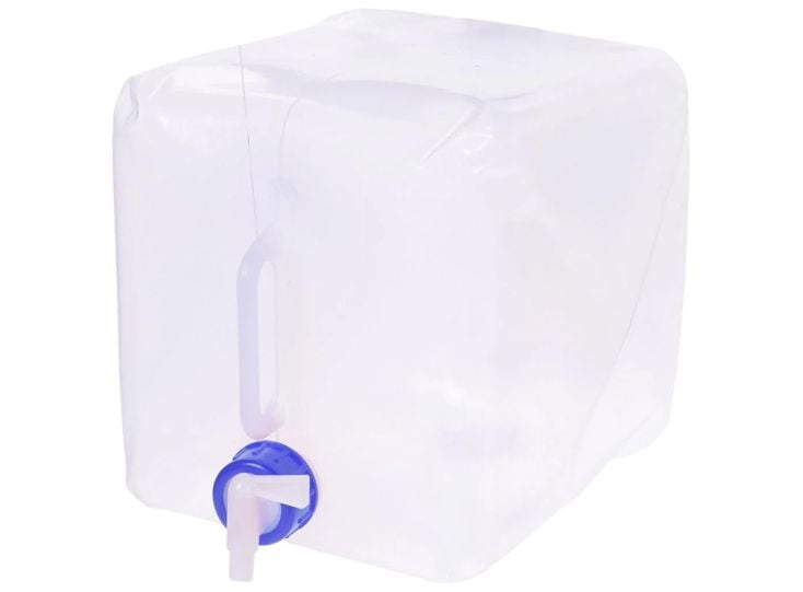Vouwbare 10 liter watertank - transparant