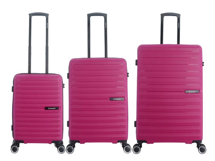 Saxoline Fiesta 55/67/77 cm Reiskofferset - Fuchsia