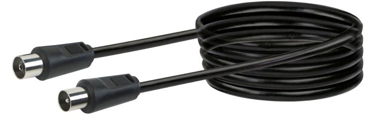 Schwaiger KVK250 5 meter IEC zwarte antennekabel