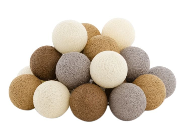 Cotton Ball Lights Outdoor extension kit lichtslinger - Caramelo