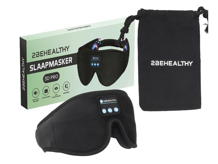 2BEHEALTHY 3D Bluetooth slaapmasker
