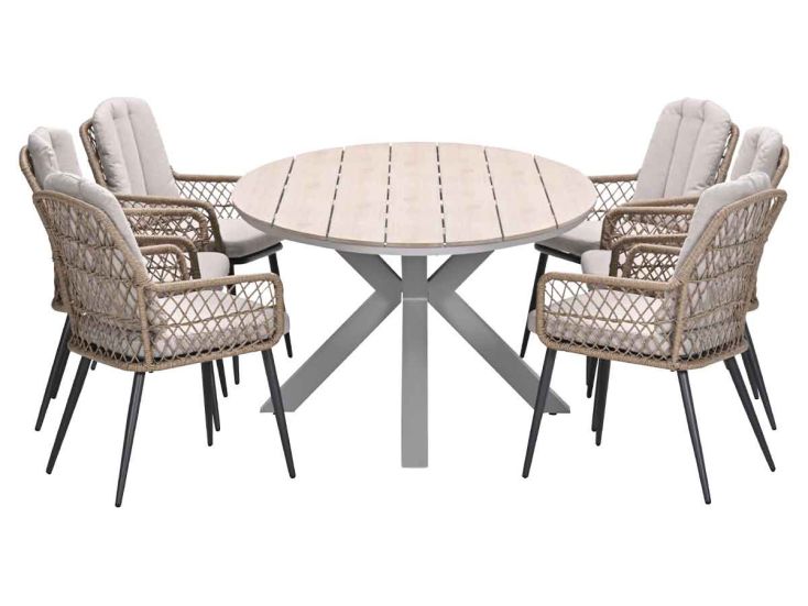 Garden Impressions Kalibo Tulli 220 cm 7-delige tuinset