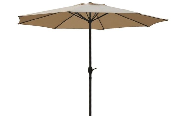 PimXL 300 cm luxe 8-ribs parasol - Ecru