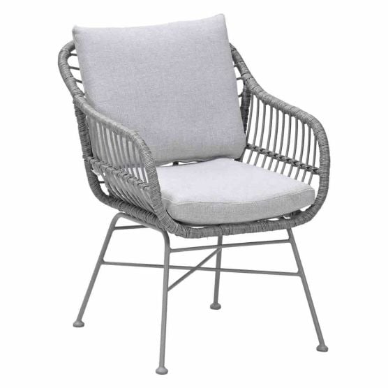 Garden Impressions Lucas grey sand dining tuinstoel