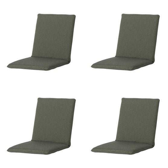 Madison Manchester green Stapelstoelkussen - Set van 4