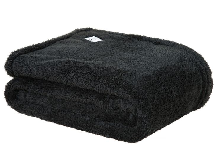 DoubleDry Teddy 130 x 170 cm plaid - Black