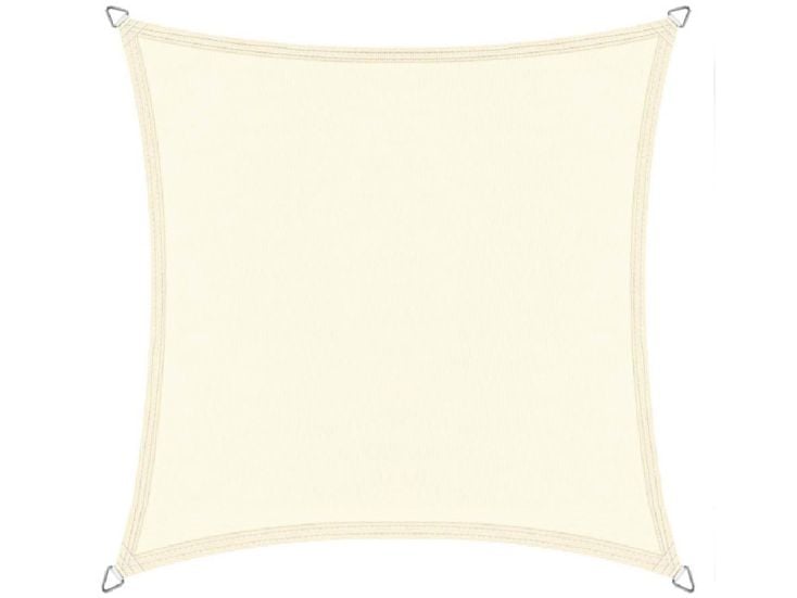Buitenkado 3x3 crème wit waterdicht schaduwdoek vierkant