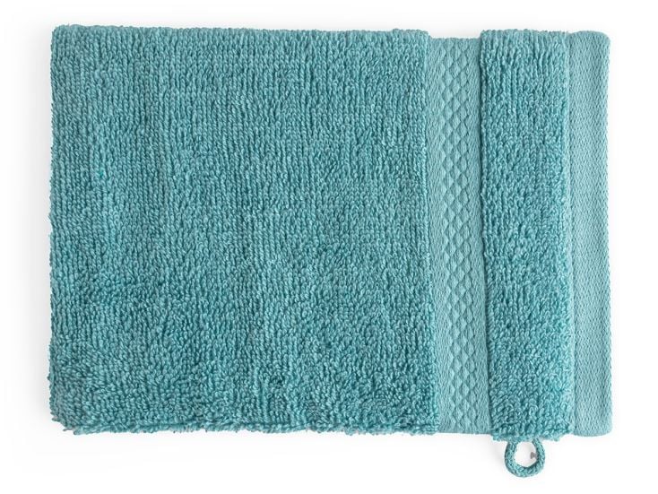 DoubleDry Hotel 16 x 21 cm set van 6 washandjes - denim