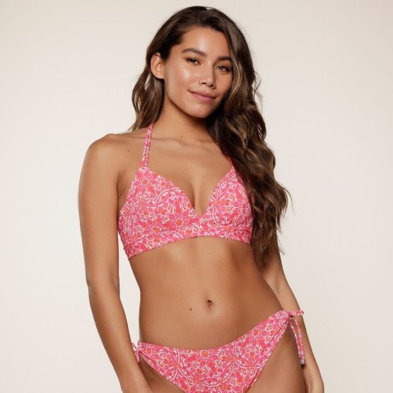 LingaDore 7708TB Hot Pink Paisley Triangel Bikini top