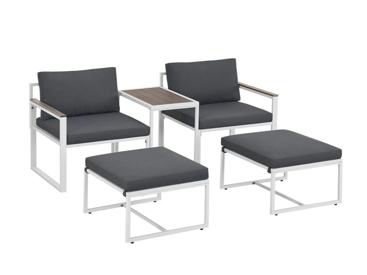 Juskys Bari 5-delige loungeset - Grey