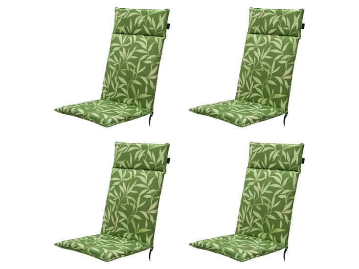 Madison Fergus green   Tuinstoelkussen - Set van 4