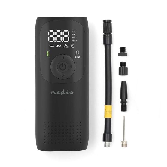 Nedis PAAC10BK Oplaadbare luchtcompressor