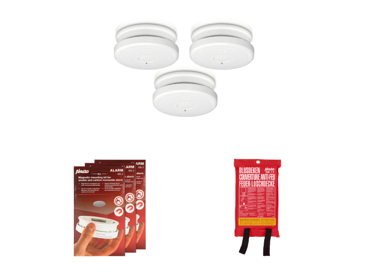Alecto 3-in-1 Brandveiligheid pakket
