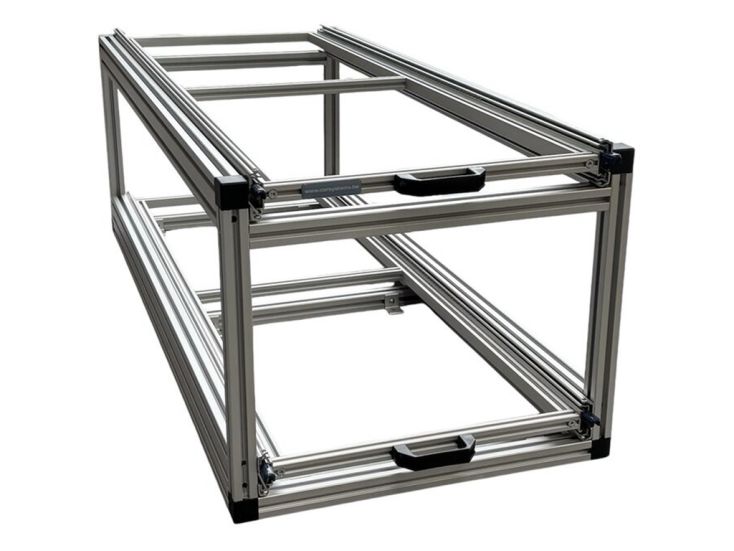 Dubbel aluminium schuifframe - 90 x 40 cm