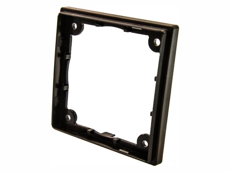1 vaks stopcontact afstandsraam - black