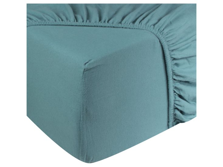 DoubleDry Jersey 90 x 200 cm hoeslaken - Petrol