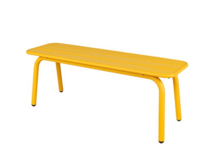 MaximaVida max 120 cm metalen tuinbank - Yellow