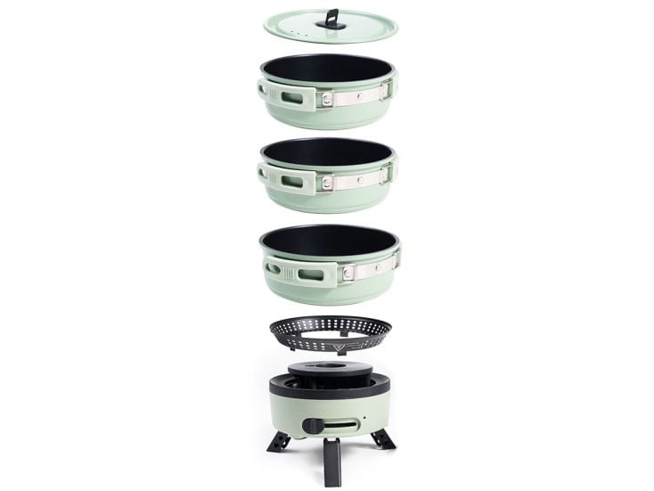 Skandika Rask hybride elektrische gasbarbecue - Green
