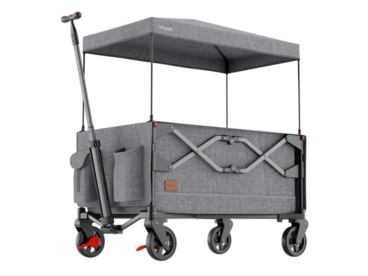 LifeGoods Kinderen Dak 80KG bolderkar - Grey
