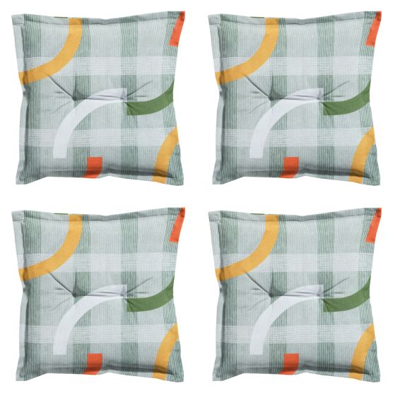 Madison Tess orange Zitkussen - Set van 4