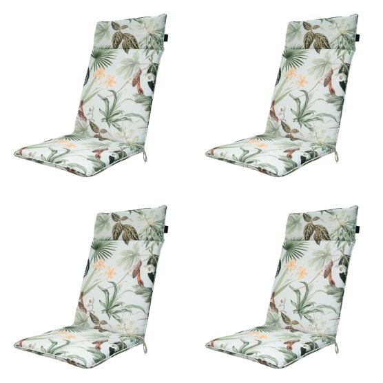 Madison Grasse green Tuinstoelkussen - Set van 4