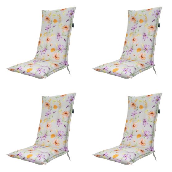 Madison Florina purple Tuinstoelkussen - Set van 4