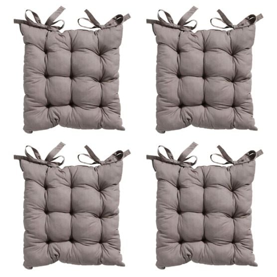 Madison Basic taupe Zitkussen - Set van 4