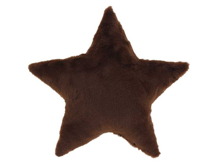 Unique Living Ster 44 x 44 cm kussen - Dark Brown