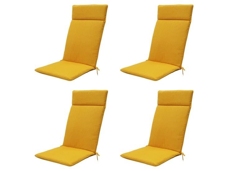 Madison Gold canvas eco+ Tuinstoelkussen - Set van 4