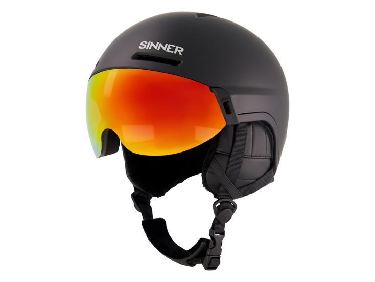 Sinner Montblanc Visor Maat L skihelm - Black