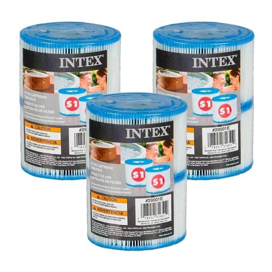 Intex S1 Twin Pack 3 verpakkingen filter cartridge