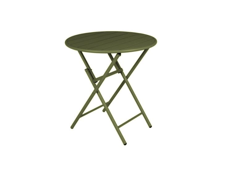 MaximaVida Max 70 cm inklapbare metalen tuintafel - olijfgroen