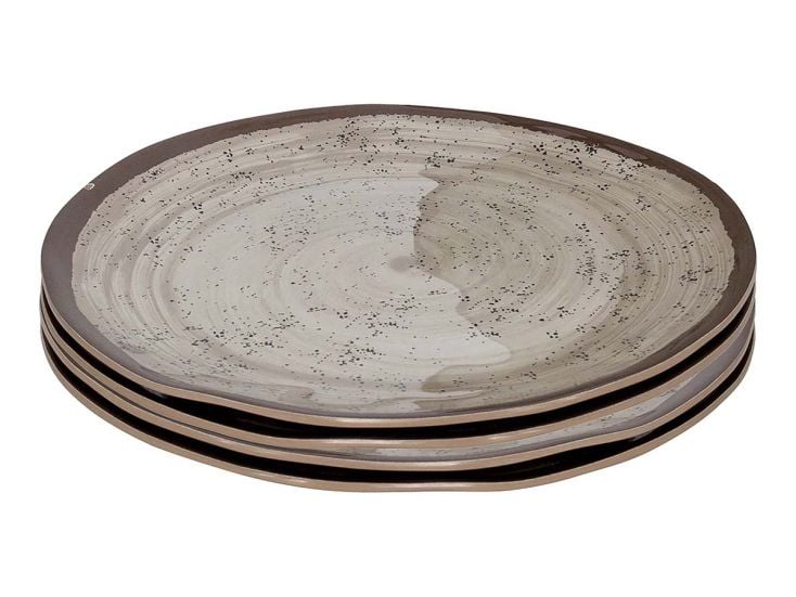 Bo-Camp Halo set van 4 melamine ontbijtborden - Beige