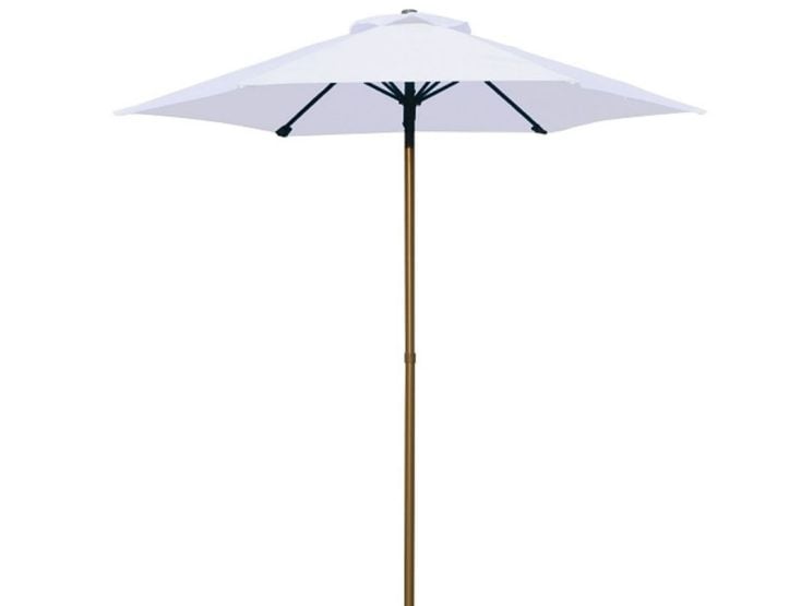 PimXL 200 cm ronde parasol - White