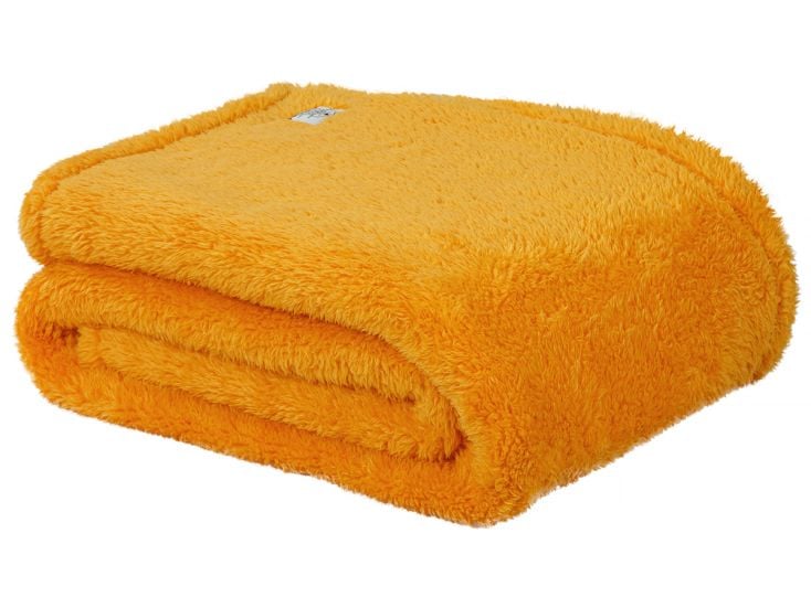 DoubleDry Teddy 130 x 170 cm plaid - Yellow