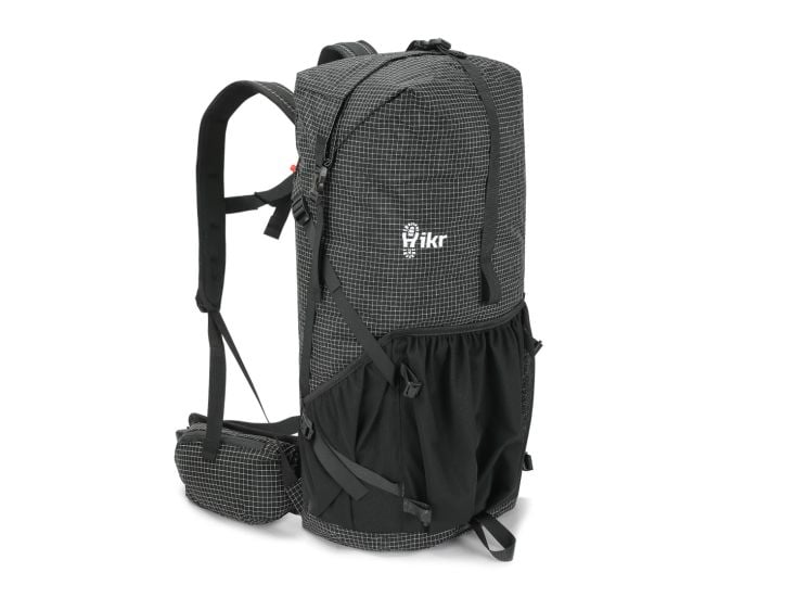 Hikr Size M Black Backpack - 40-45 liter
