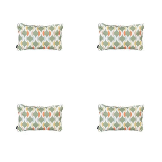 Madison Trivia green Sierkussen - Set van 4