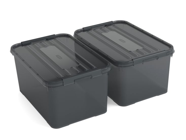 Curver Handy+ 50 liter opbergbox - 2 stuks