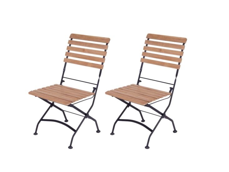 MaximaVida Toscana inklapbare stoel zonder armleuning - 2 stuks