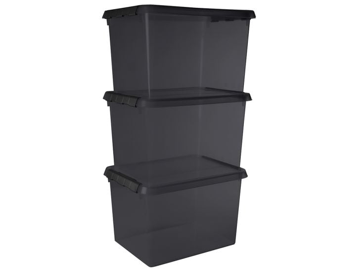 Sunware comfort Line set van 3 22L opbergbox - grijs