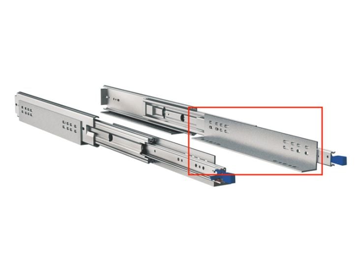 Bevestiging voor uitschuifrail 559 mm