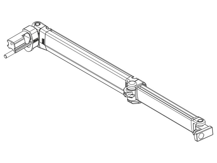 Fiamma knikarm links F45S 300-450