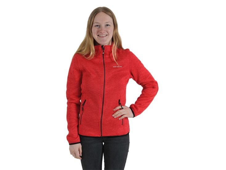 Nordberg Andrea Red Melange dames fleecevest