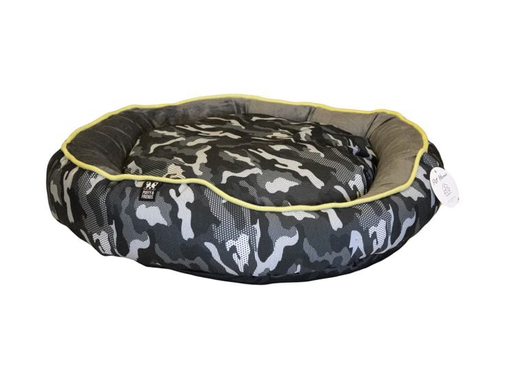 Puffy and Friends Camouflage Ronde hondenmand - S