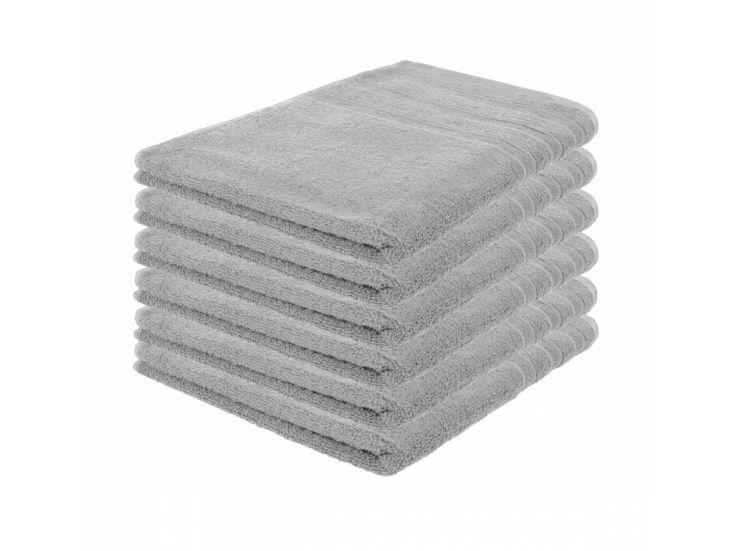 Pure4u set van 6 luxe hotel handdoeken - Grijs