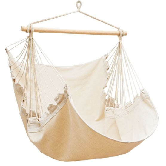 AMANKA 155 x 125 cm XL hangstoel - Cream
